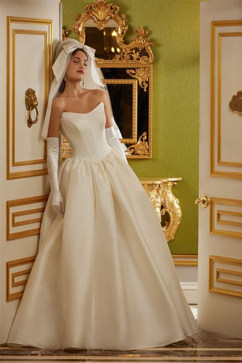 Timeless Drop-Waist Ball Gown With Bows | Kleinfeld Bridal