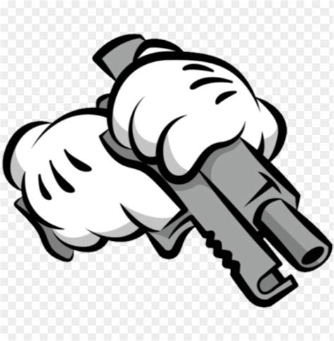 Download mickey mouse hand with gun png - Free PNG Images | TOPpng