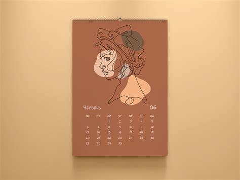 Настенный календарь "Женская красота" on Behance