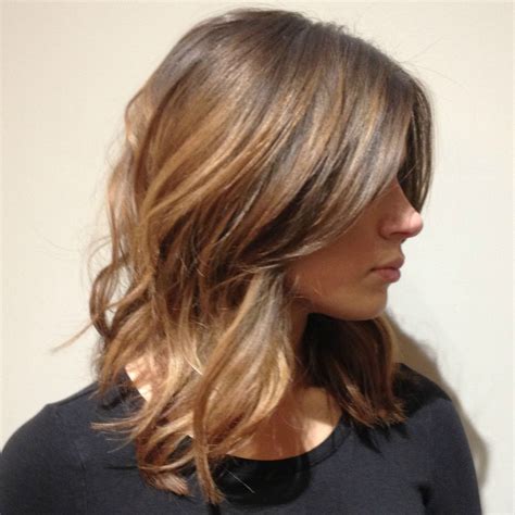 Blowout on mid-length hair. Just gorgeous. | Blowout hair, Hair styles