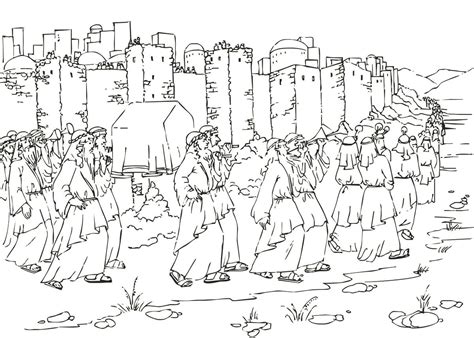 Стены Иерихона | Sunday school coloring pages, Sunday school lessons ...