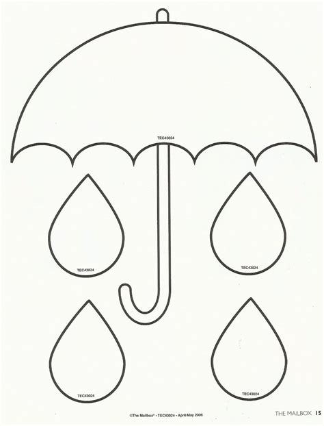 Umbrella Craft Template