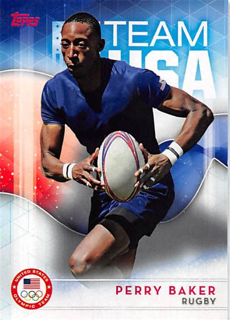 Perry Baker trading card (United States Olympic Team, Rugby) 2016 Topps #29