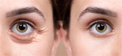 Bolsa Nos Olhos Antes E Depois - Antes e depois de bolsas e rugas nos olhos, removendo a comparação ...