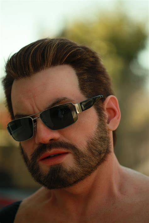 Bryan Silva - Chiseled Silicone Mask with Hand Punched Hair