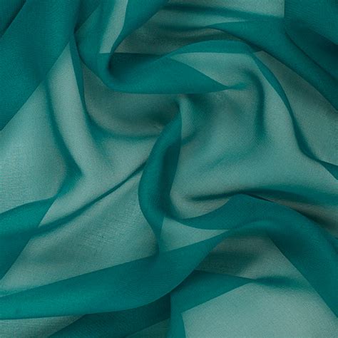 SilkFabric.net > Silk Chiffon > Silk chiffon Fabric, 8mm, 54", Aqua Teal Color Group