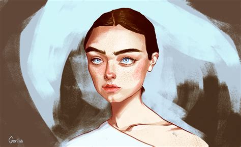 портрет on Behance