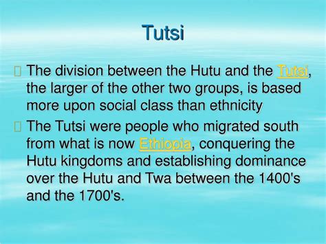 PPT - Rwanda's Ethnic Division: Hutu, Tutsi, and Colonial Legacy