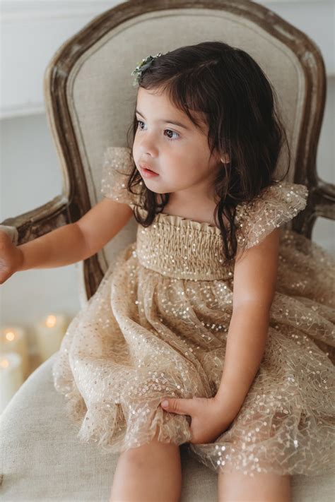 Juliet Dress (sequin gold tulle) – INDIE BLUE