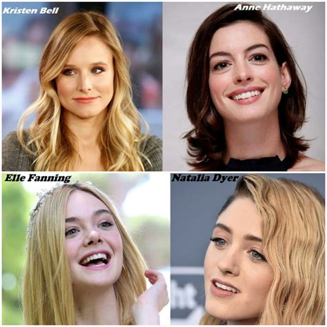 Kristen Bell, Anne Hathaway, Elle Fanning, Natalia Dyer.... Blowbang
