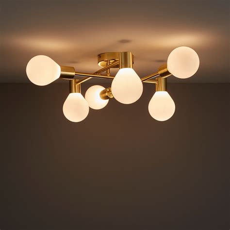 Brushed Gold Ceiling Light - SerenaKraker