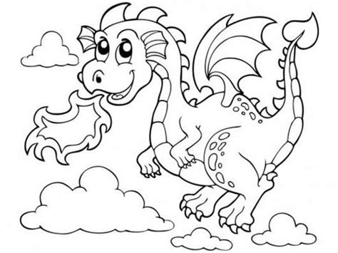 Free & Easy To Print Dragon Coloring Pages - Tulamama