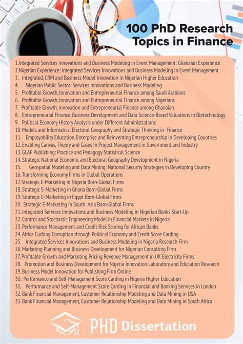 phd research topics  finance