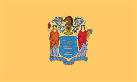 Vlajka státu New Jersey - obrázky ke stažení | Statnivlajky.cz