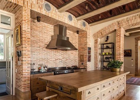 50 Trendy and Timeless Kitchens with Beautiful Brick Walls