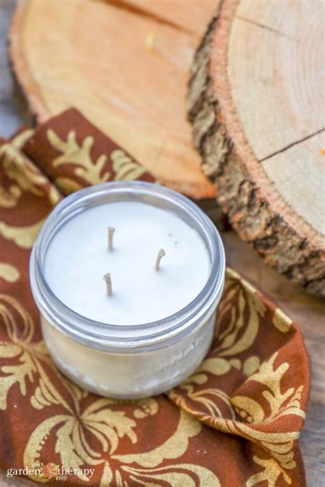 simple  wick candles garden therapy