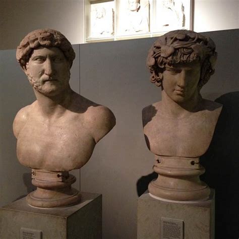 roman emperor hadrian   lover antinous  side  side