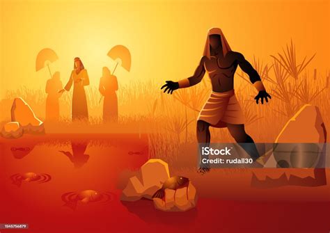 sepuluh tulah mesir tulah pertama air berubah menjadi darah ilustrasi