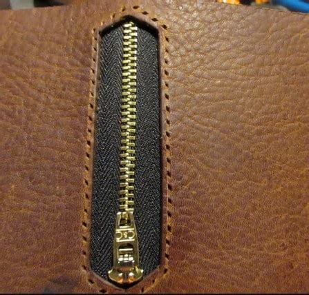 sew  zipper  leather maze leather