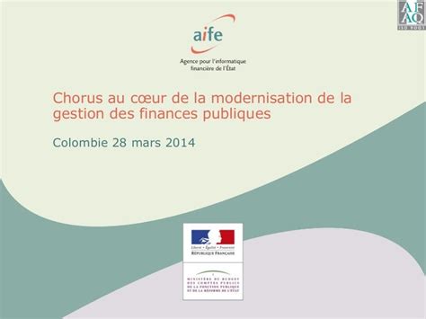 chorus au coeur de la modernisation de la gestion des finances publiq