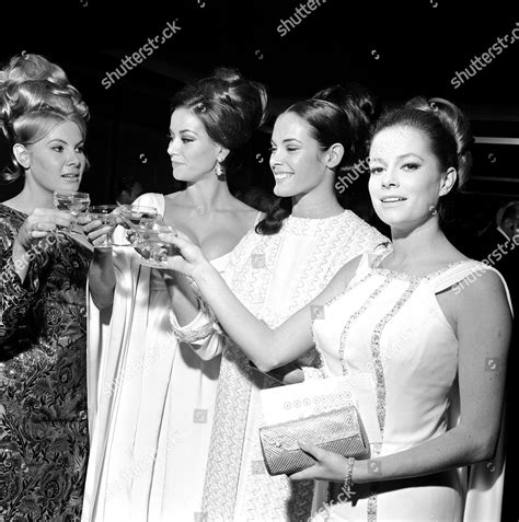 Mollie Peters Claudine Auger Martine Beswicke Editorial Stock Photo