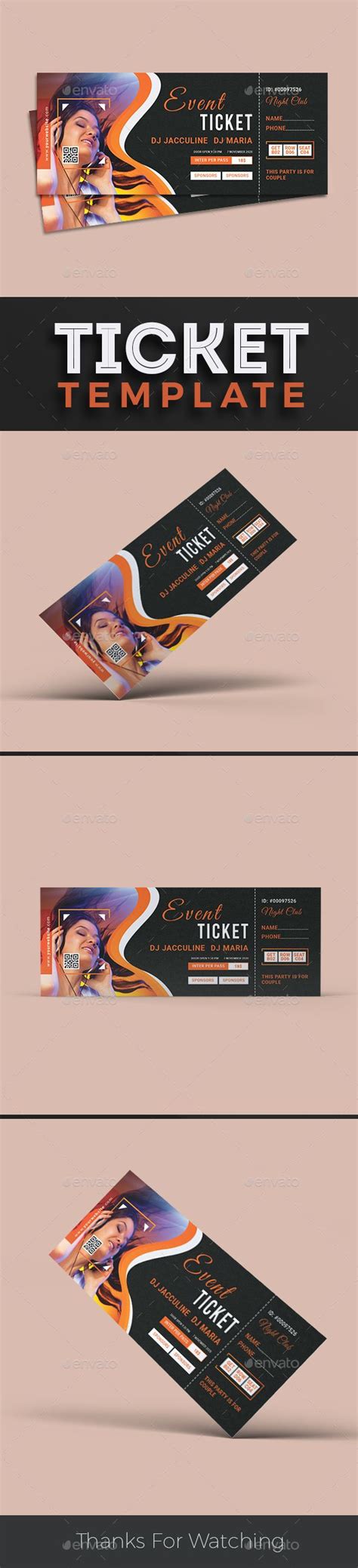 event ticket template