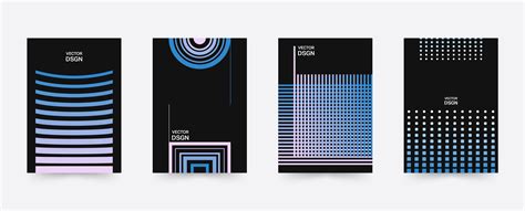 Geometric poster template set 680630 Vector Art at Vecteezy