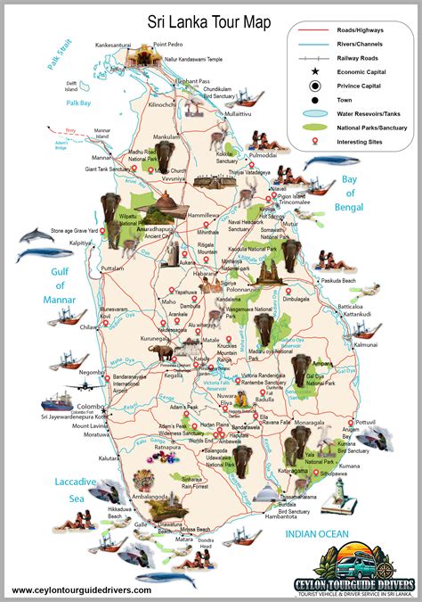 Tourist Places In Sri Lanka Map With Names - Infoupdate.org
