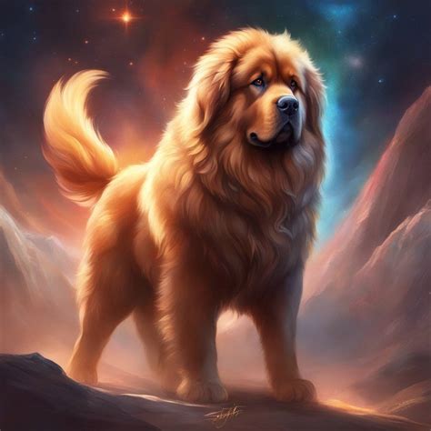 tibetan mastiff dog   zenart  deviantart