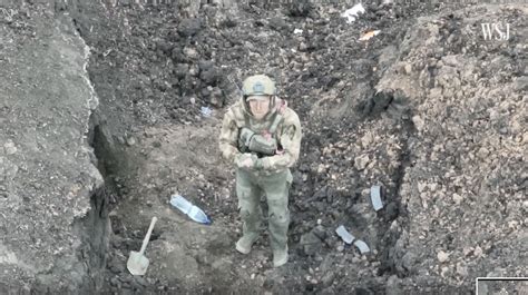 Chilling video shows desperate Russian soldier surrender to drone on