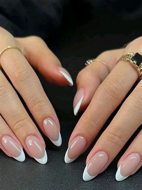 Modelo De Unha Postiça Realista - Unha postiça realista | francesinha | oval | diamond | Shopee Brasil