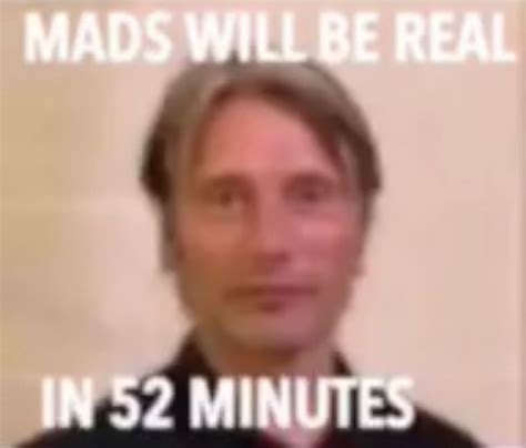 a man is shown in the middle of an ad for mads will be real