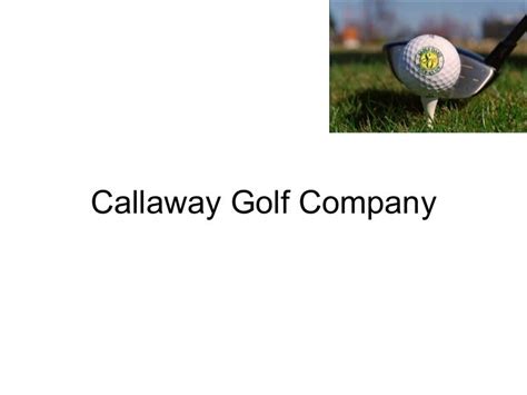 callaway golf company cgc