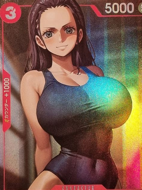NICO ROBIN - ONE PIECE - SEXY BADEANZUG - BIG BOOBS - WAIFU - HOLO CARD