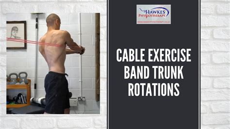 Cable exercise band trunk rotations - Hawkes Physiotherapy