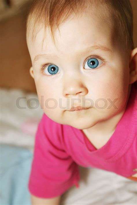 child with blue eyes | Stock image | Colourbox