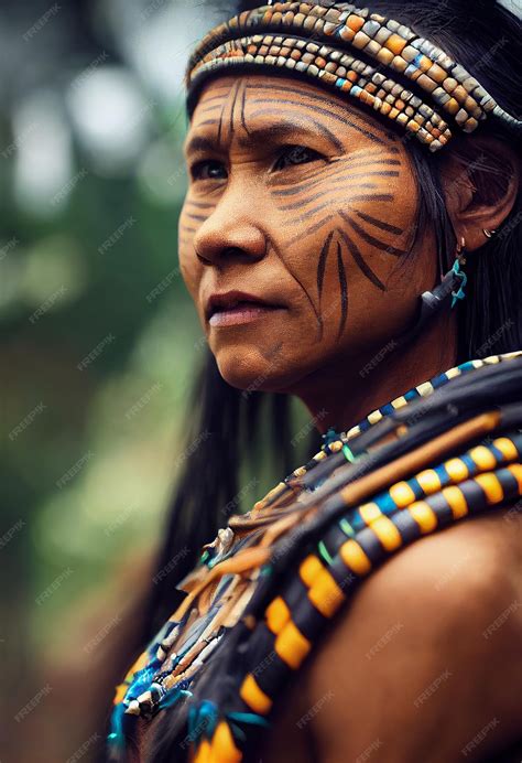 Premium Photo | Amazon Tribe women with traditional dress and jewellery