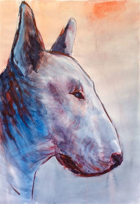 Bull Terrier Painting at PaintingValley.com | Explore collection of ...