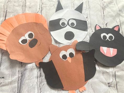 4 Fun and Adorable Nocturnal Animal Crafts for Kids