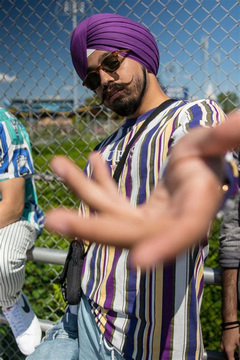 Man Wearing Purple Turban · Free Stock Photo