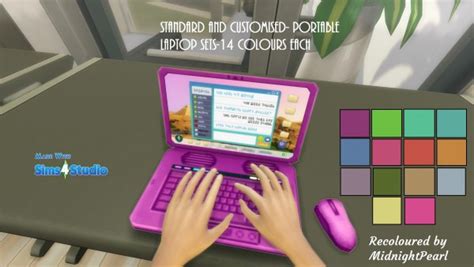 Mod The Sims: Portable Laptop by wendy35pearly • Sims 4 Downloads