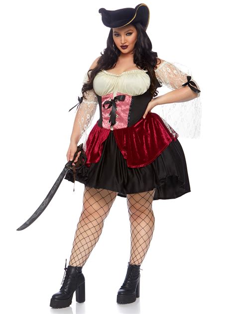 Plus Wicked Waters Wench Costume, Plus Size Halloween Costumes | Leg Avenue