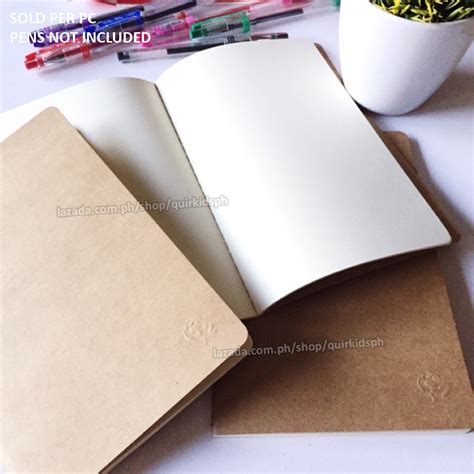 kraft plain notebook unlined basic  journal   lazada ph