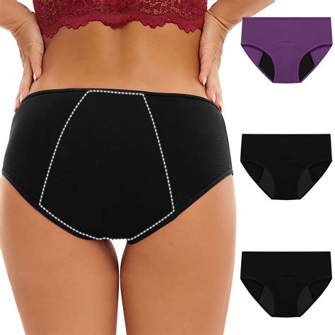 Tuinofas Postpartum Period Underwear 3 Pack Heavy Flow Leakproof