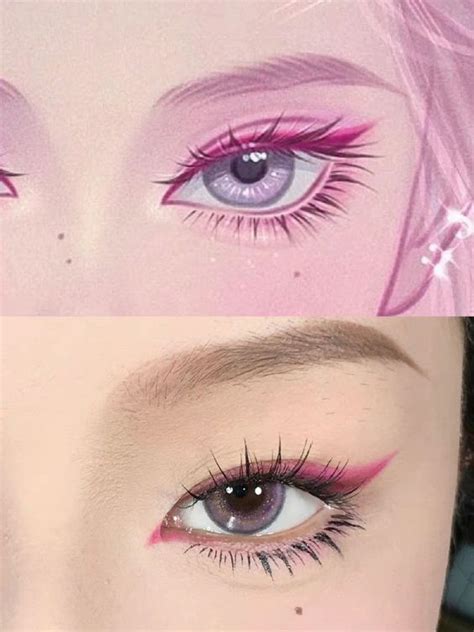 Comparison of Realistic and Anime Style Eyes