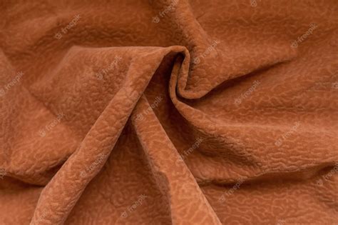 premium photo brown color fabric texture background close