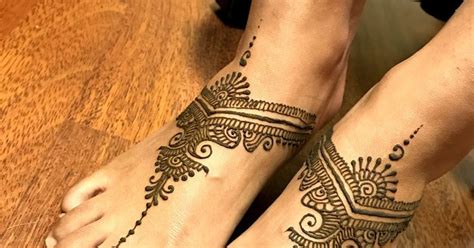 48+ Henna Designs On Feet Simple | Small henna designs, Beginner henna designs, Mehndi designs ...