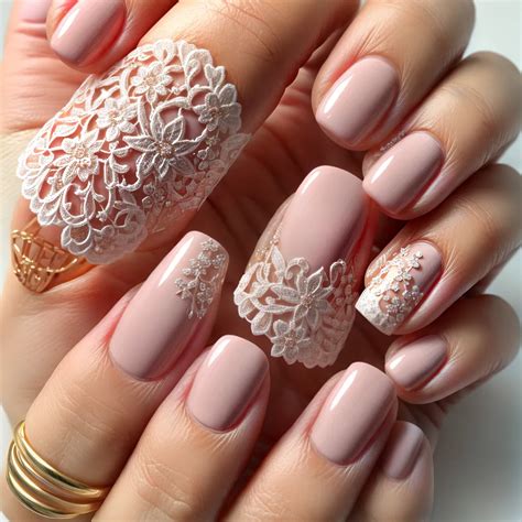Unhas Com Renda Simples - Unhas decoradas com efeito de renda