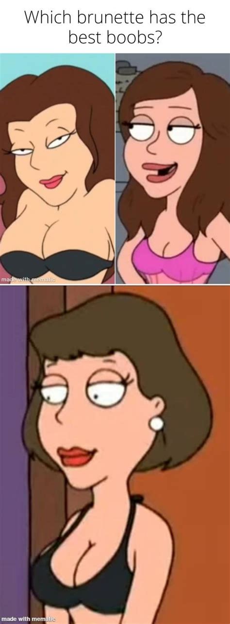 Which Family Guy brunette has the best boobs? by Aztec1122 on DeviantArt