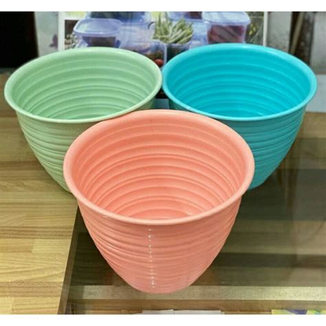 jual pot bunga cm pot plastik pot tiga warna pot tanaman pot